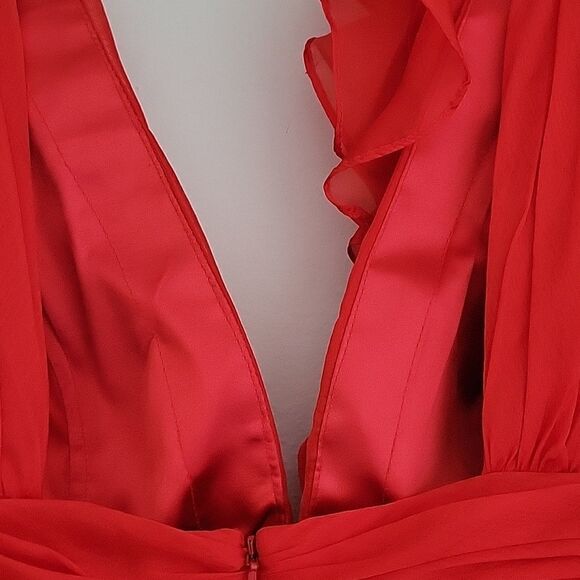 NWT cocktail dress Rosette Pintucked Fit-&-Flare Dress - Picture 11 of 13